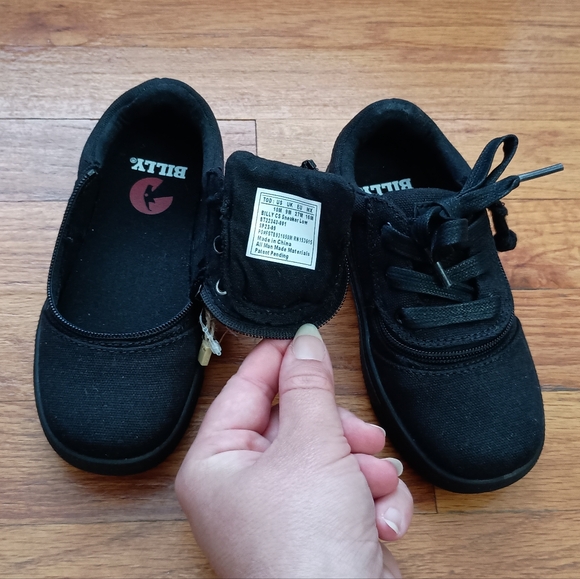 NEW Black Billy Goat Kids Boys Zipper & Lace-Up CS Sneaker Low 10 - Picture 9 of 16